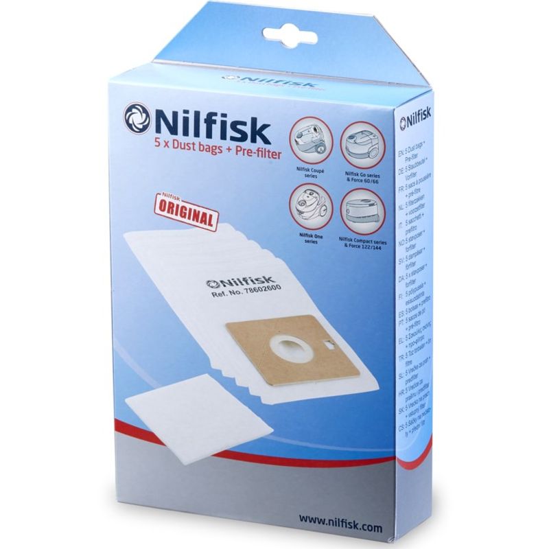 LGPC13P08A Nilfisk støvsugerposer