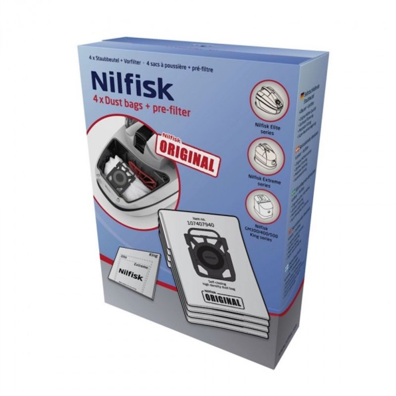 KING Nilfisk støvsugerposer