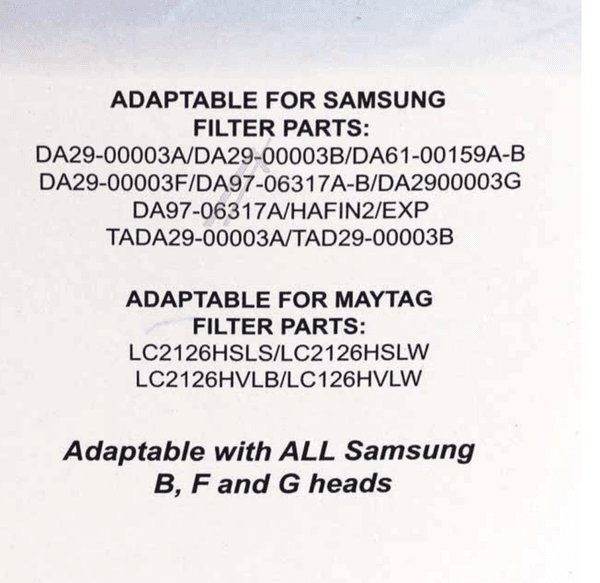 Hovedbilde Vannfilter til Samsung RS21DNSM