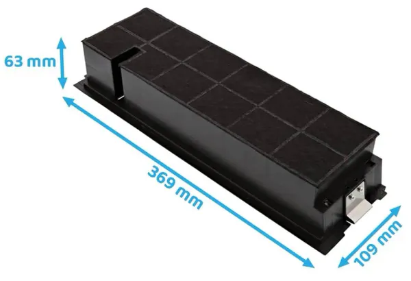 Hovedbilde 369x109x63 Firkantet kullfilter